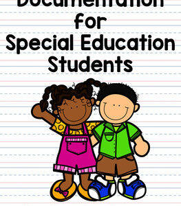 Documentation for special education students