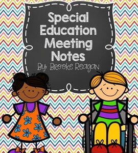 Special Education Meeting Notes