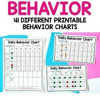 Behavior Chart {Classroom Behavior Management and Behavior Intervention}