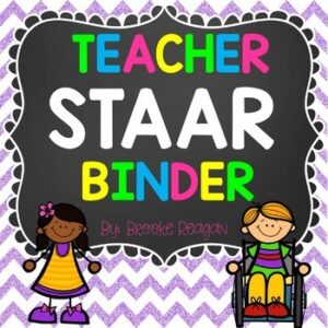 Teacher Staar Binder for special education teachers