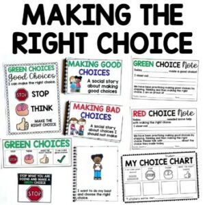 Making Good Choices Vs. Bad Choices: Teaching About Making the Right ...