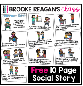 Teaching Behavior and Classroom Rules with a Social Story - Brooke ...